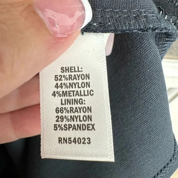 Banana Republic L'Wren Scott Collection Navy Lace Metallic Dress Size 4 NWT - Picture 13 of 15